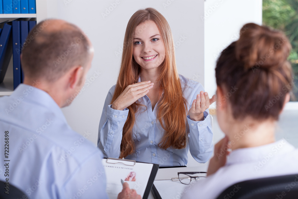 Fototapeta premium Job interview