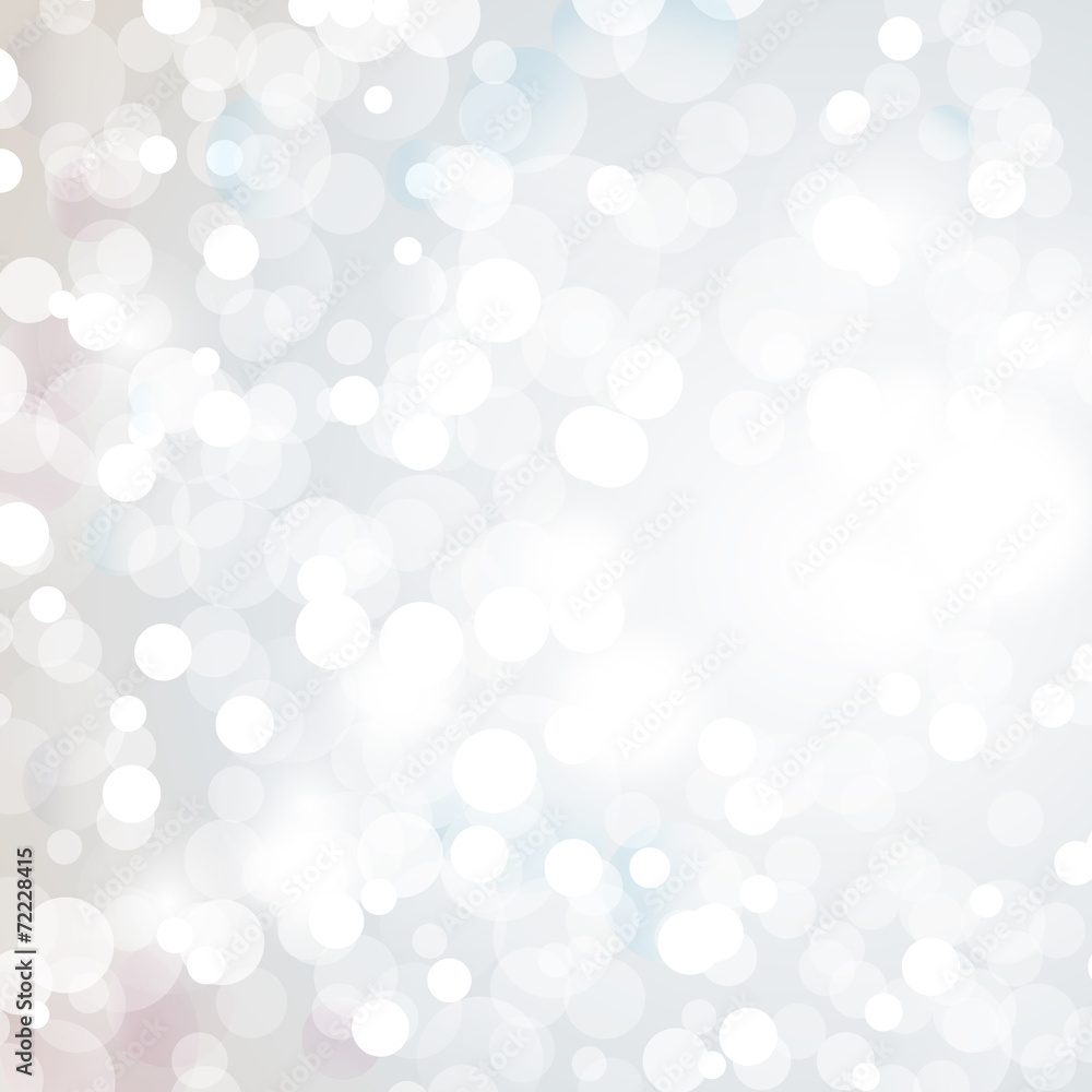 Lights On Silver Background - Vector Illustration