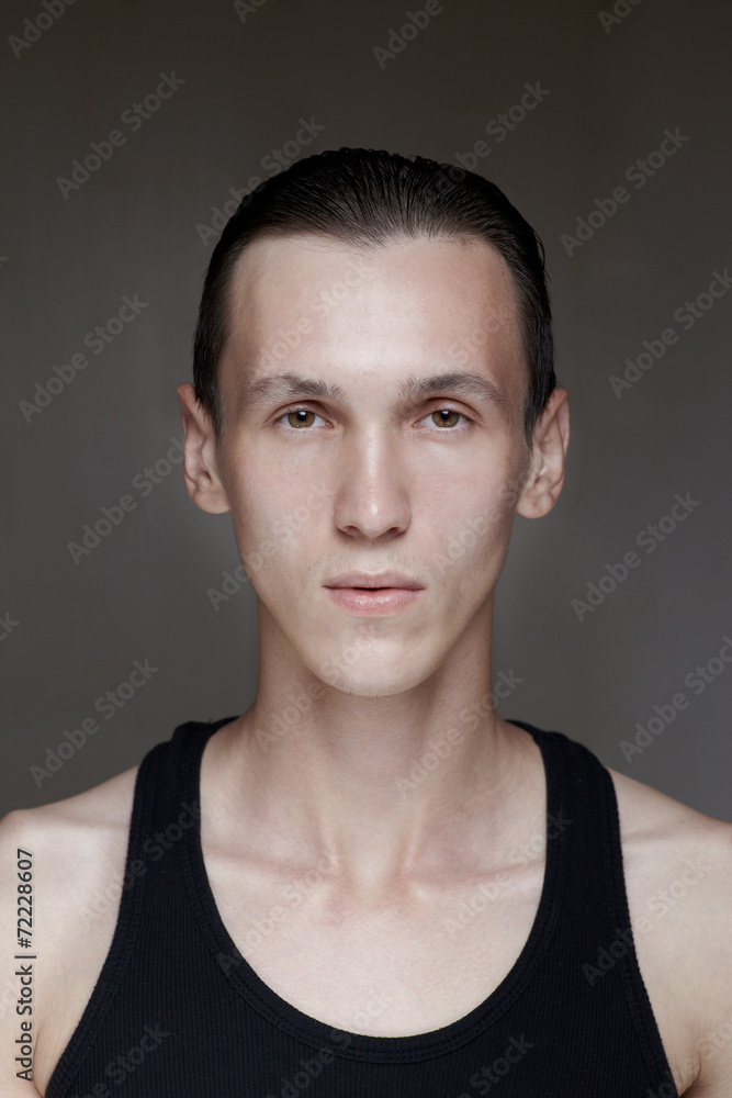 Fototapeta premium Head portrait young male
