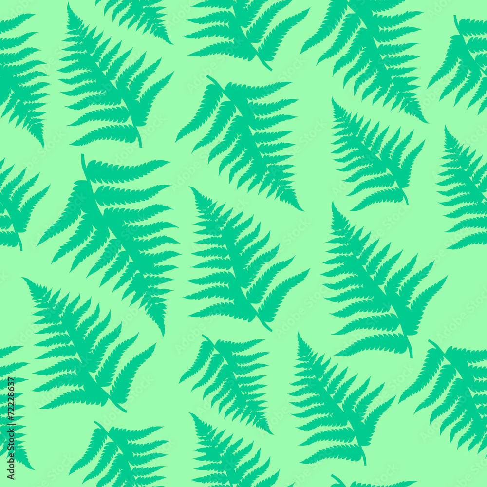 Fern leaves seamless pattern