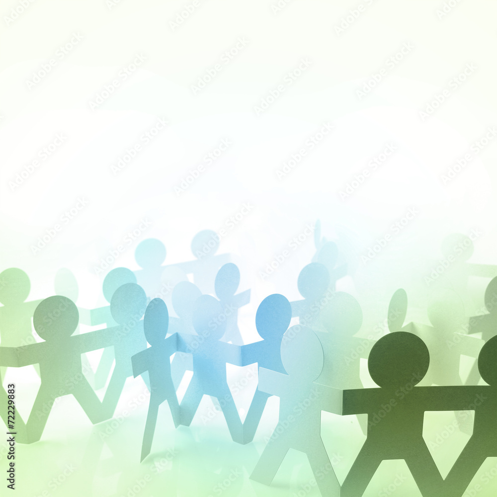 Teamwork meeting together