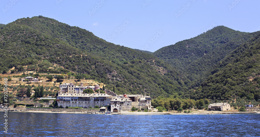 Xenophontos monastery. Holy Mount Athos.
