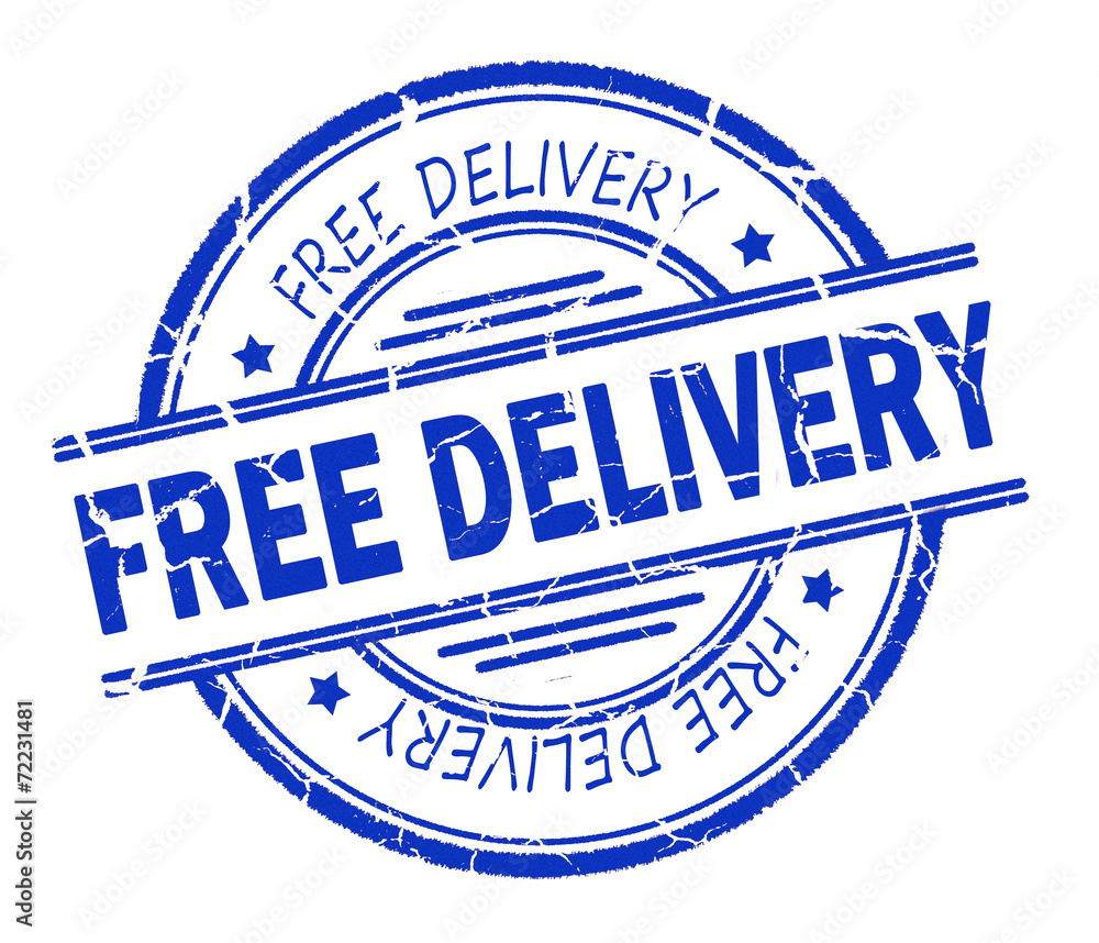 Fototapeta premium free delivery stamp