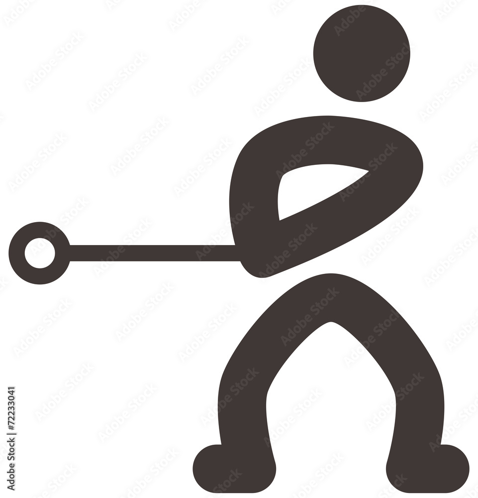 hammer throw icon hammer throw icon