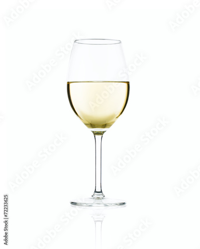 Glass of white wine.