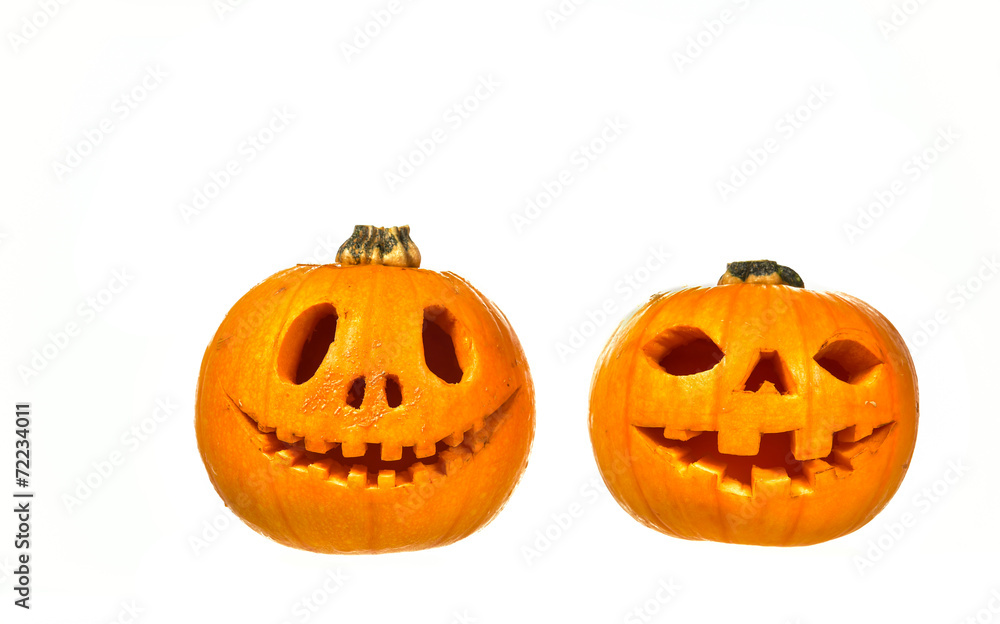 Naklejka premium Halloween pumpkin isolated