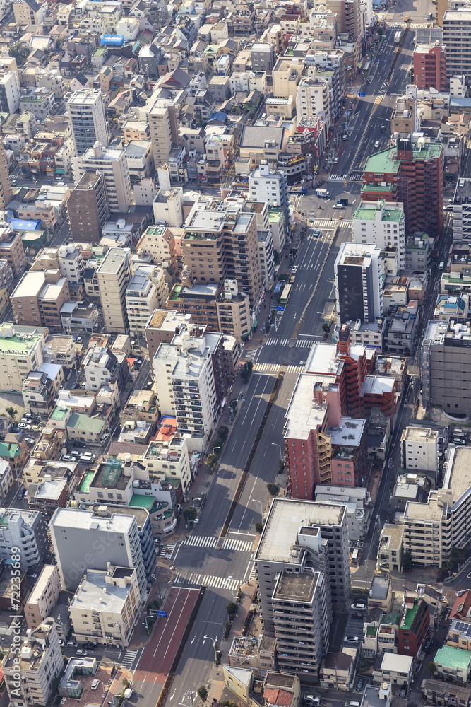 Fototapeta premium City scape of Tokyo building