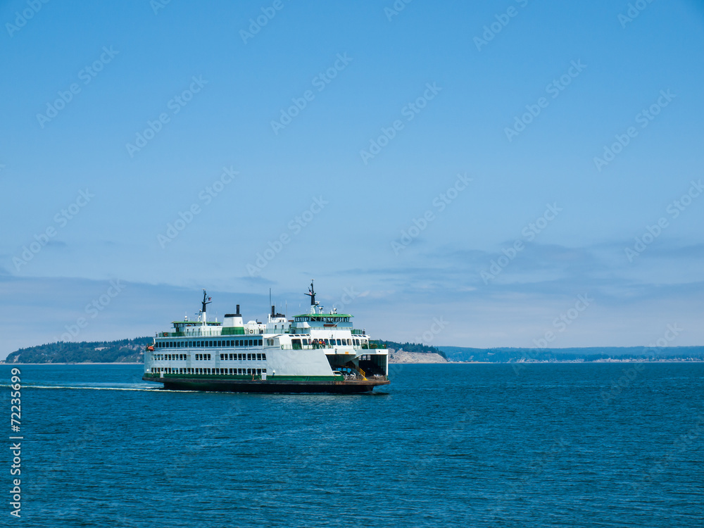 The Ferry at Mukilteo in Washington State USA