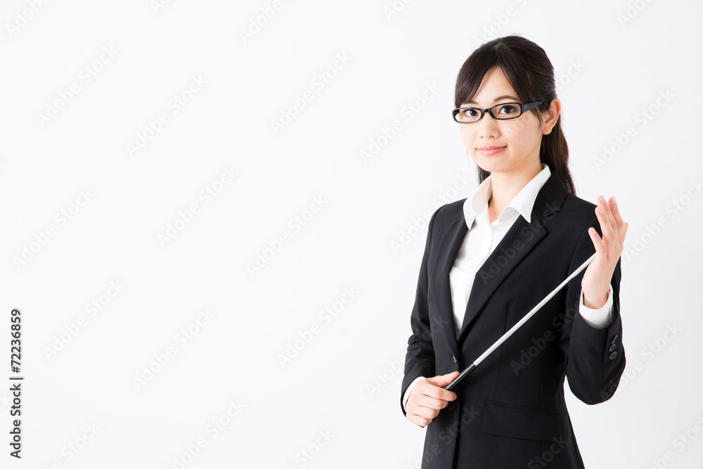 asian businesswoman on white background asian businesswoman on white background