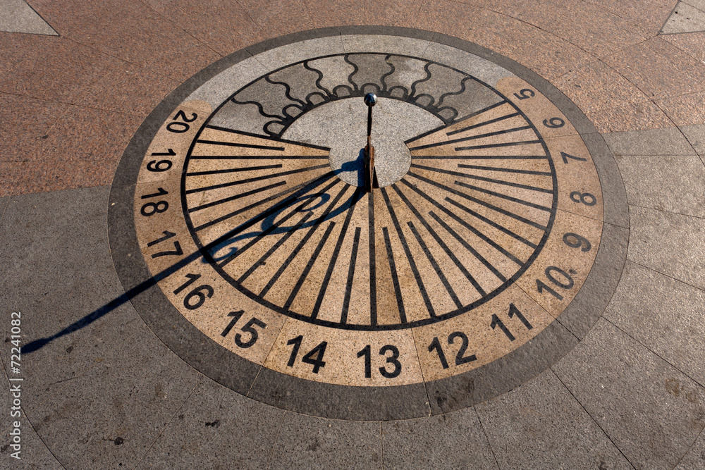 Sundial clock Sundial clock