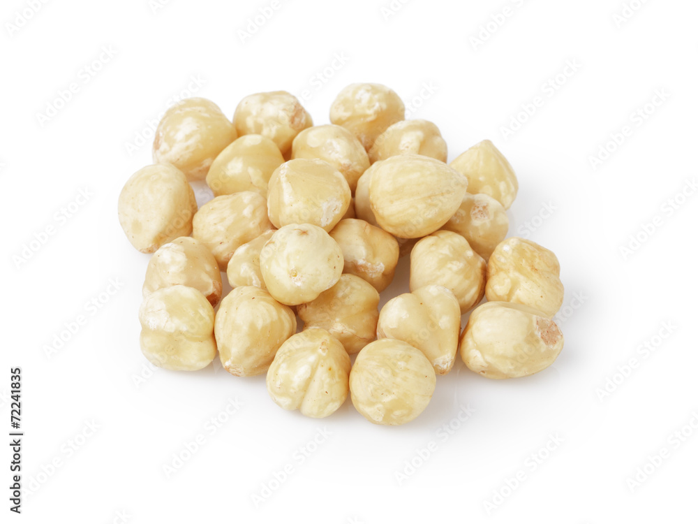 peeled and cleaned hazelnut kernels peeled and cleaned hazelnut kernels