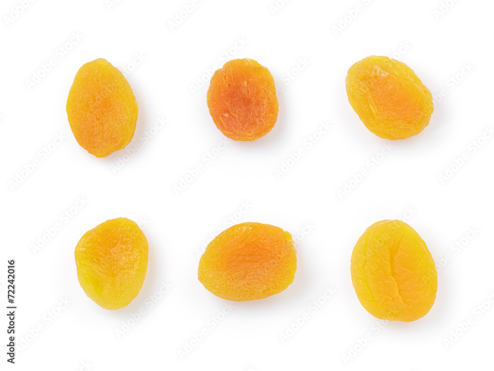 set of dried apricots from above set of dried apricots from above
