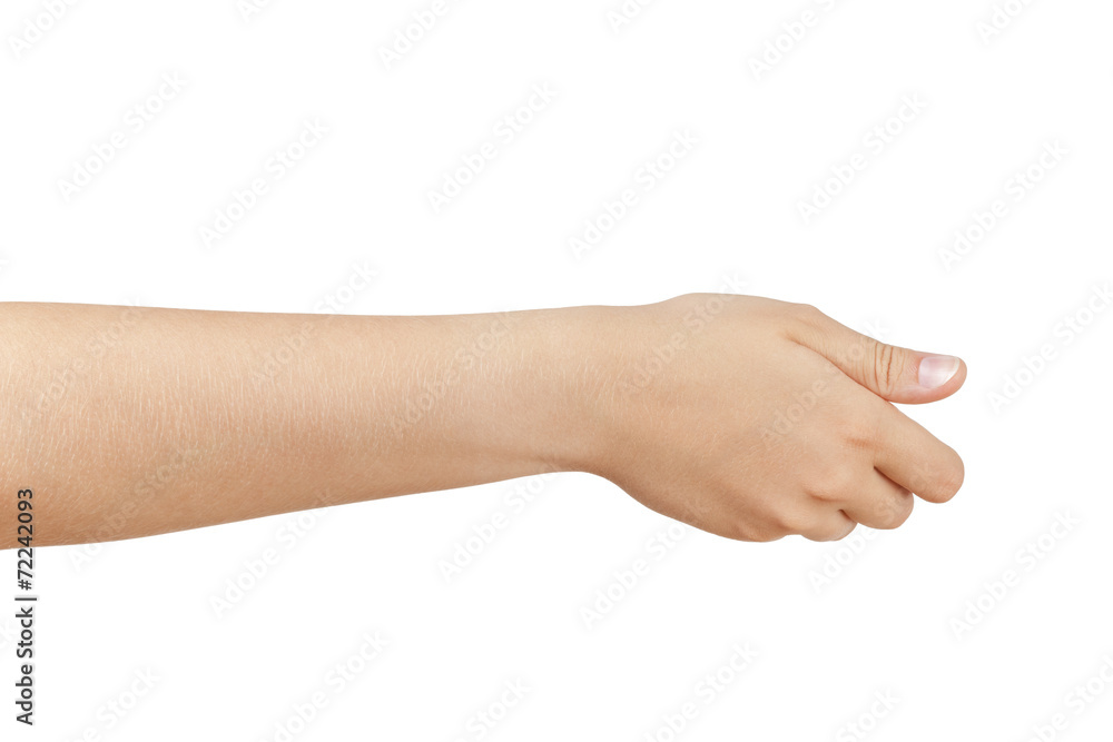 female teen hand to hold something like placard female teen hand to hold something like placard