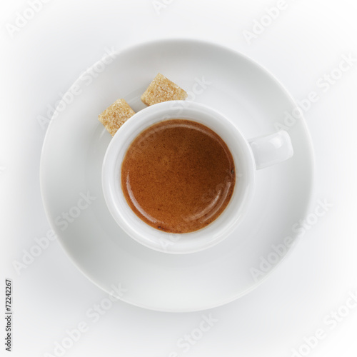 ristretto espresso in cup with saucer © GCapture