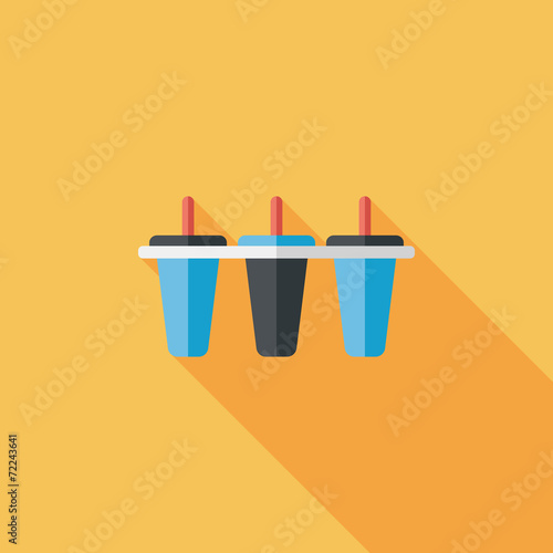 kitchenware ice maker flat icon with long shadow,eps10