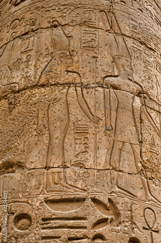 hieroglyphs on wall