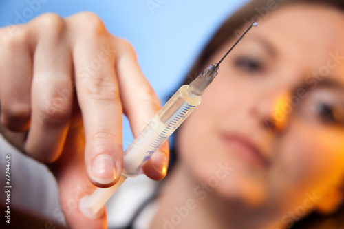 Konstfotografi medizin- impfung