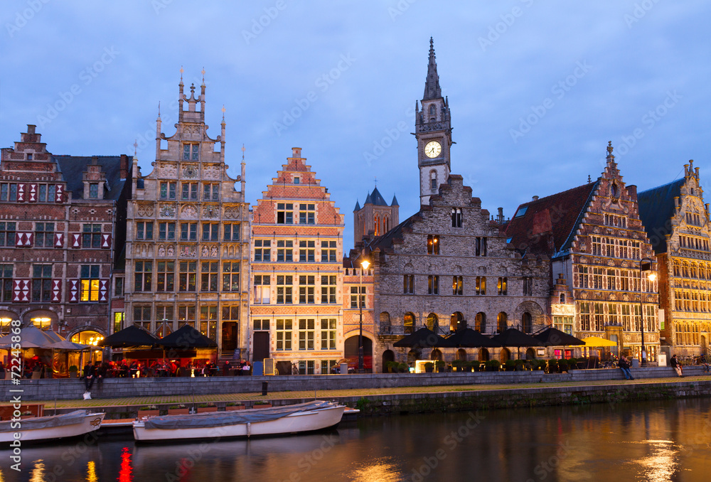 Old Buildings With Canal, Ghent