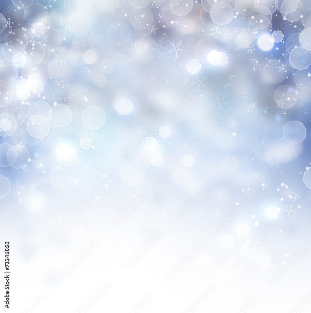 Christmas background. Winter holiday snow background