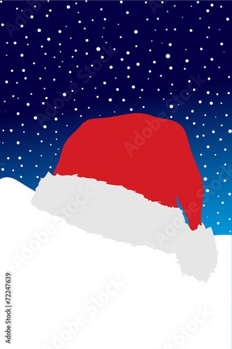 Weihnachtsmütze mit Schneeflocken