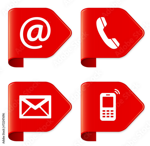 Contact Us - Email, Phone, Envelope, Mobile SET