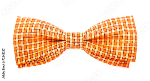 Fotografia orange bow tie with white stripes