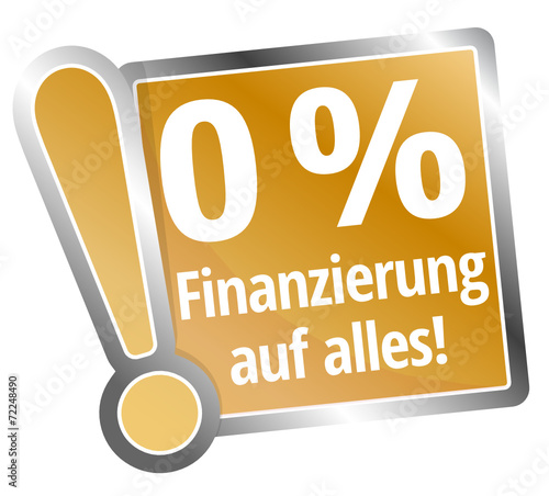 0 % Finanzierung auf alles