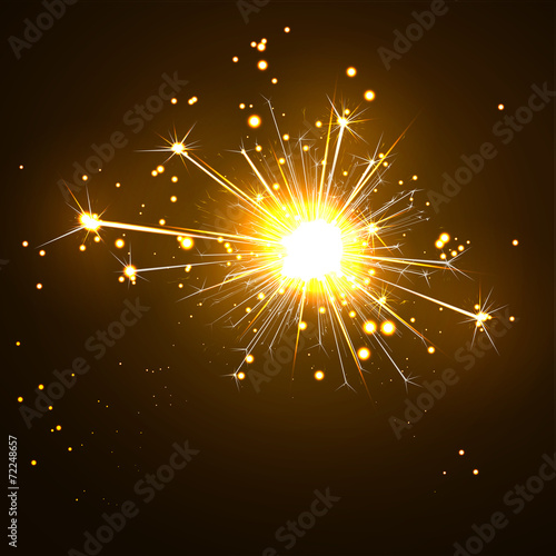 Obraz na płótnie Wunderkerze, funkelnd, Silvester, Party, Symbol, Neujahr, Feier w salonie