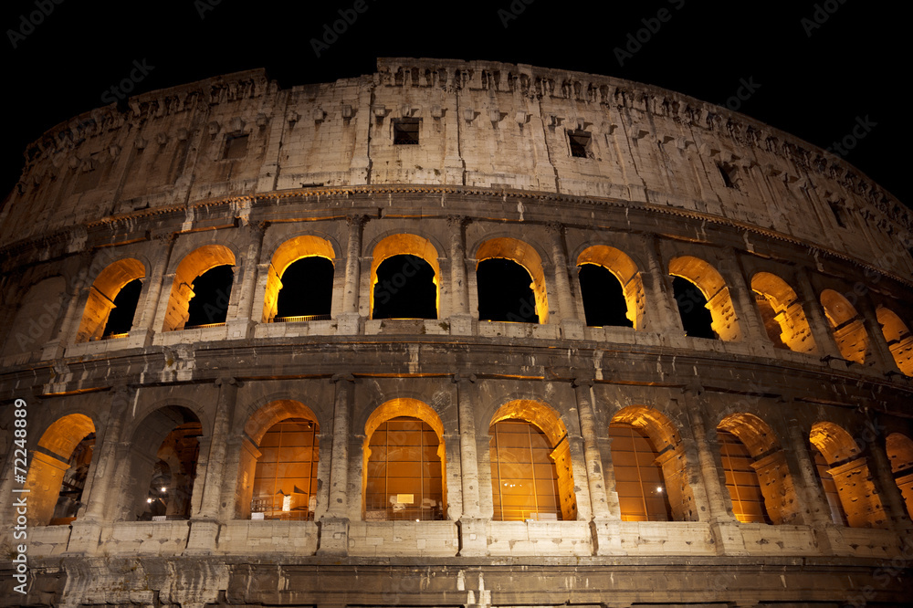 The Colosseum at night. Rome