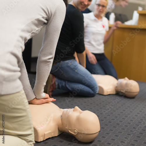 Obraz na płótnie First aid CPR seminar.