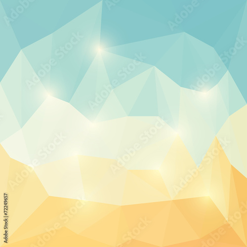 Blended shining abstract geometric polygonal background