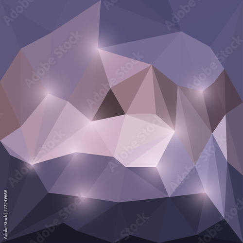 Blended shining abstract geometric polygonal background