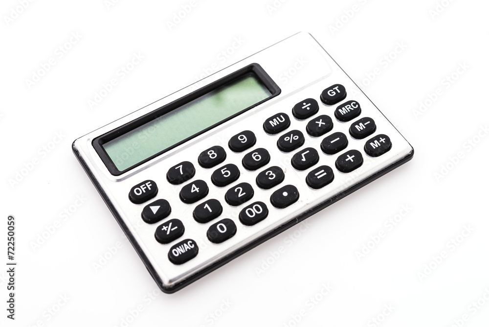 Calculator isolated on white background Calculator isolated on white background