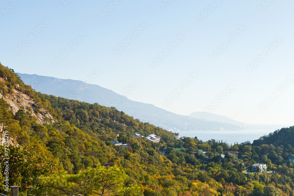 South Coast of Crimea and slope of khrestova mount South Coast of Crimea and slope of khrestova mount