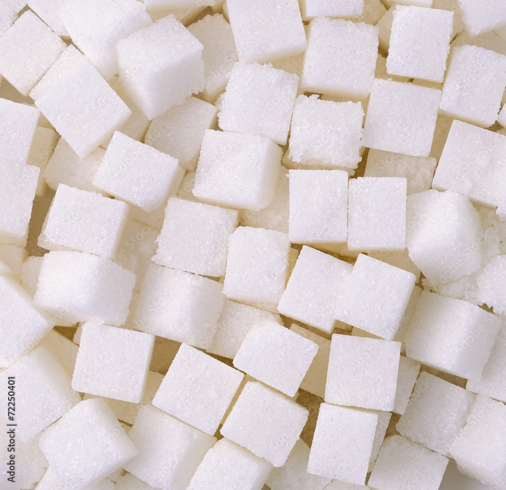 Refined sugar cubes background Refined sugar cubes background