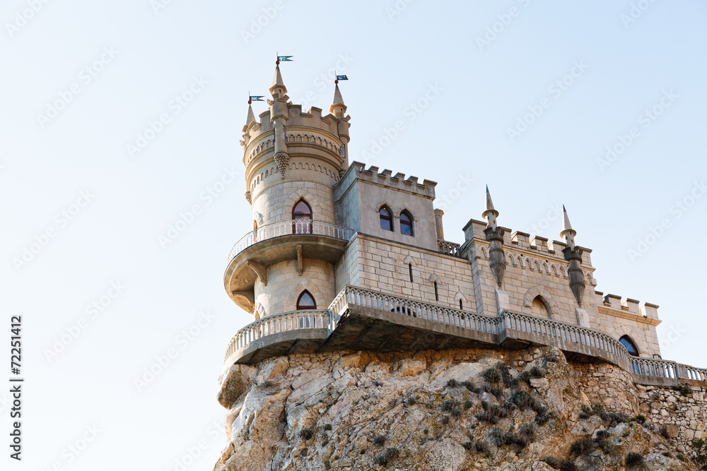 Swallow's Nest castle on top Aurora cliff, Crimea
