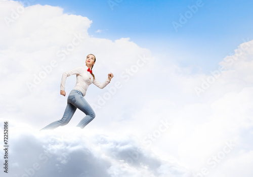 Wallpaper Mural Running girl Torontodigital.ca