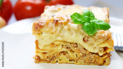Lasagna with bolognese sauce
