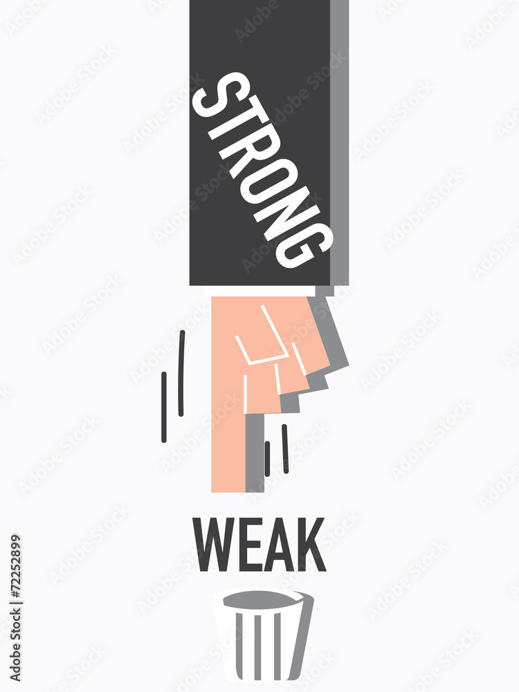 Word Strong VECTOR ILLUSTRATION