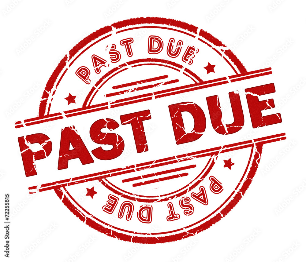 past due stamp Stock Illustration | Adobe Stock