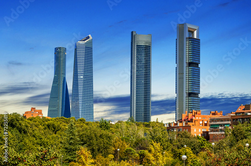 four modern skyscrapers