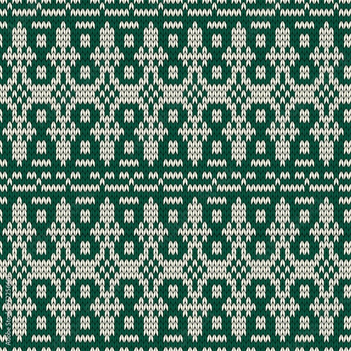 Christmas seamless knitted background.