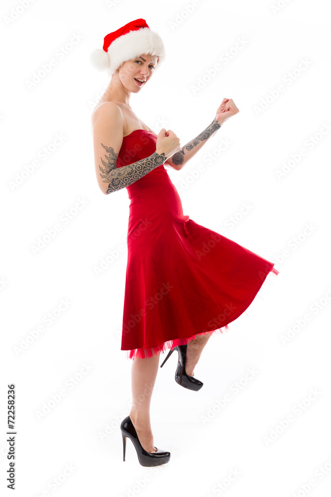 model isolated on plain background victory confident model isolated on plain background victory confident