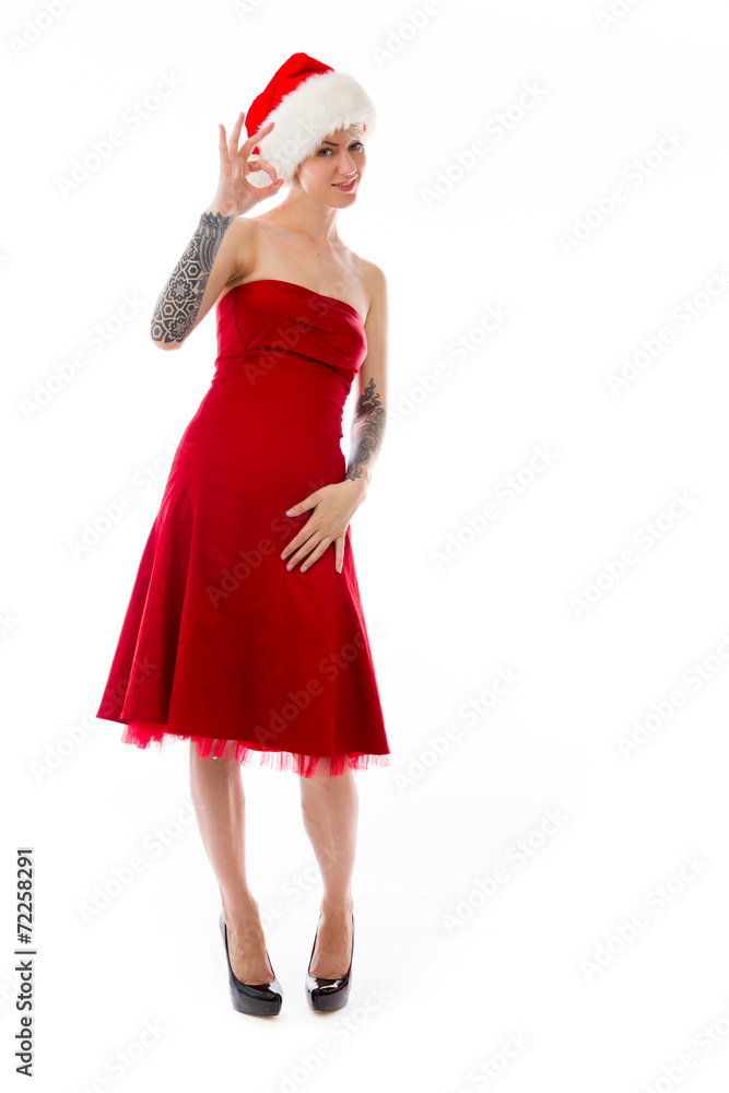 model isolated on plain background hand gesture ok sign model isolated on plain background hand gesture ok sign