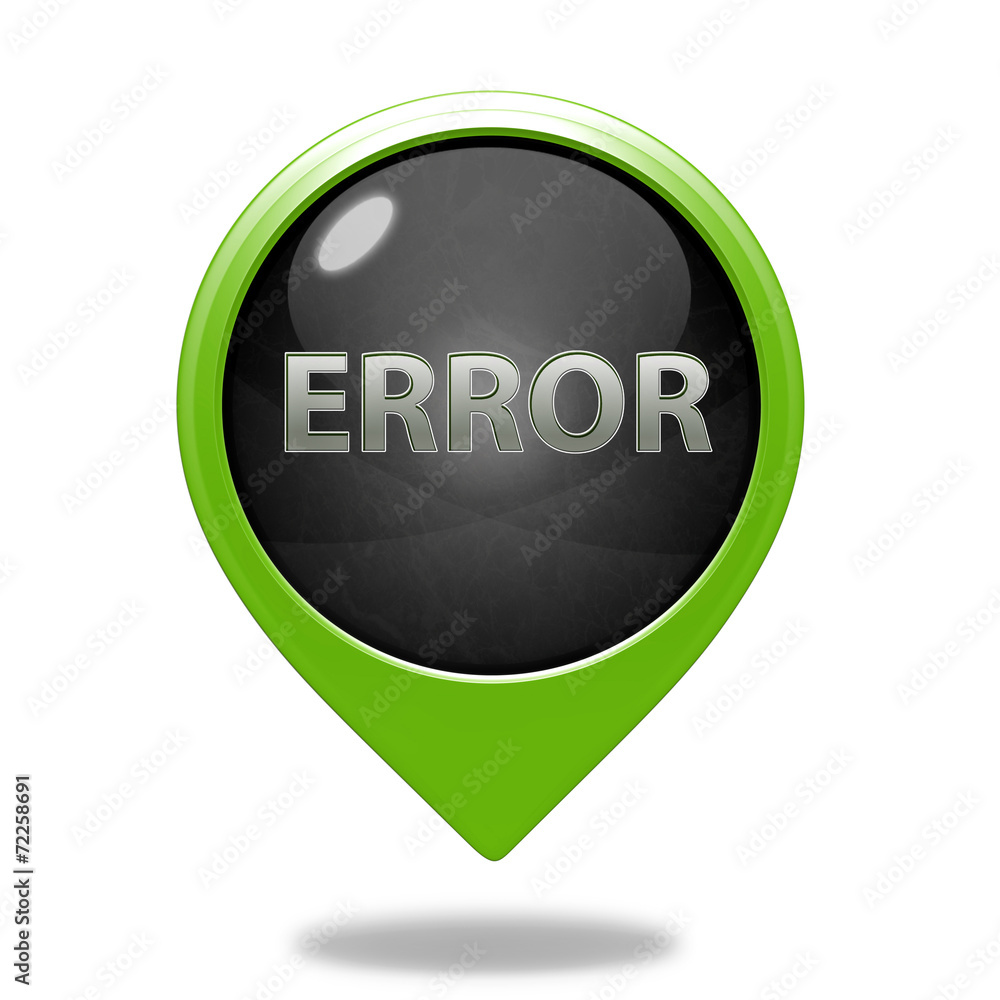 error pointer icon on white background error pointer icon on white background