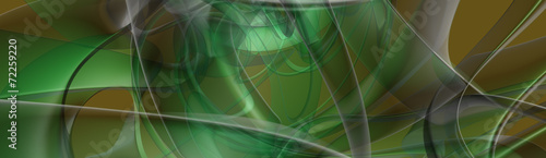 green abstract panorama