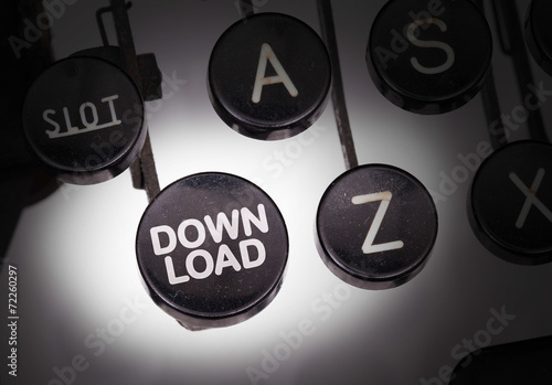 Wallpaper Mural Typewriter with special buttons Torontodigital.ca