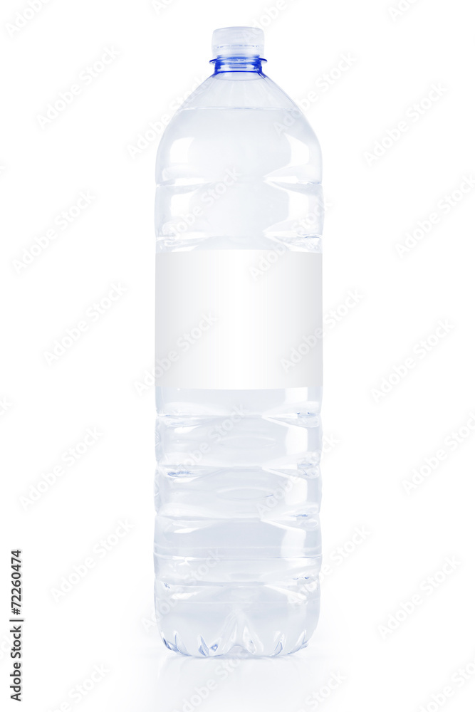 Fototapeta premium Water Bottle With Blank Label - CLIPPING PATH