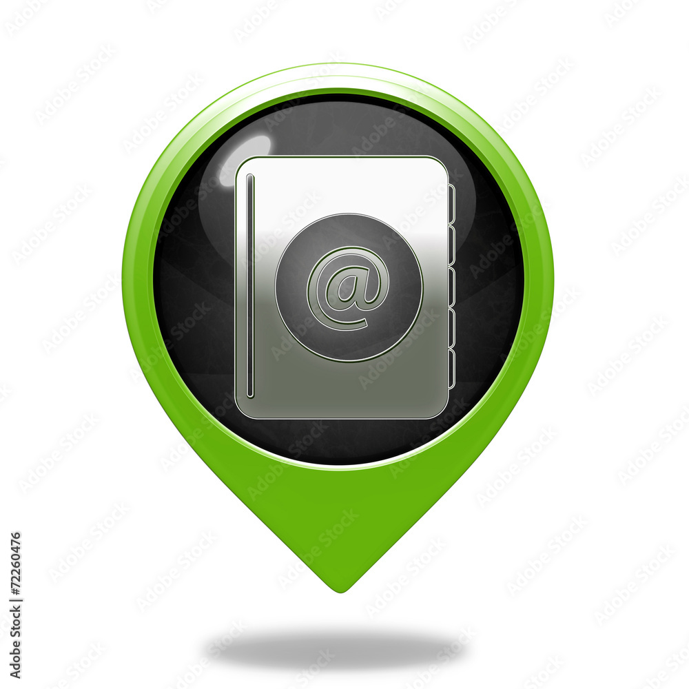 Email pointer icon on white background Email pointer icon on white background