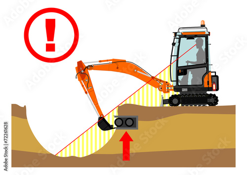 The excavator dangers